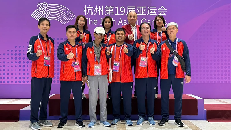 Đội tuyển cờ tướng Việt Nam đoạt HCB tại ASIAD 19.