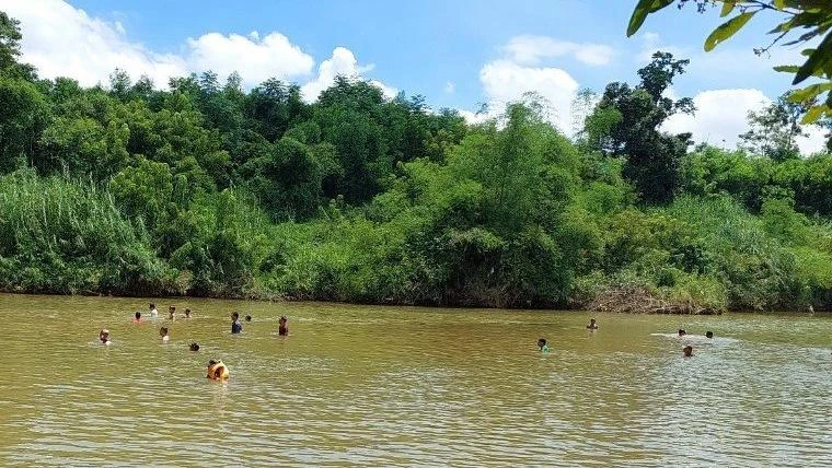 Khu vực 2 cha con ông Nh. bị đuối nước tử vong.