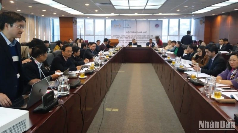 Quang cảnh cuộc hội thảo. 