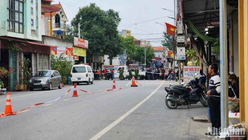 Hiện trường vụ việc. 