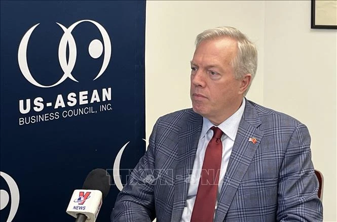 Chủ tịch Hội đồng kinh doanh Hoa Kỳ-ASEAN, Đại sứ Ted Osious. Ảnh: TTXVN