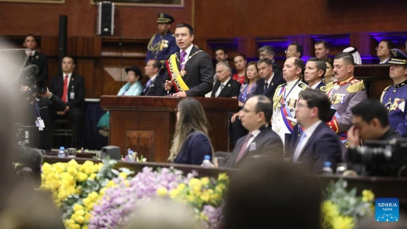 Tổng thống Ecuador Daniel Noboa. (Ảnh: Tân hoa xã)