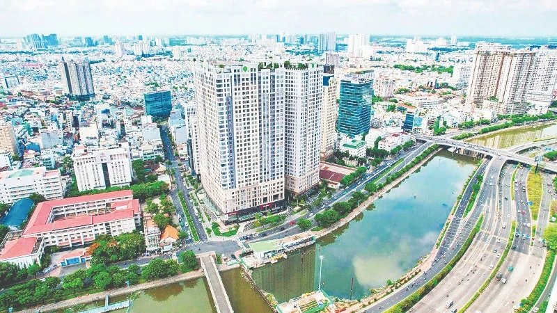 Một dự án căn hộ tại trung tâm Thành phố Hồ Chí Minh. (Ảnh CTV)