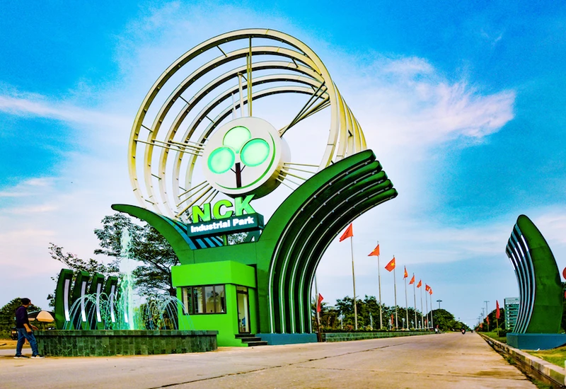 Khu công nghiệp sinh thái Nam Cầu Kiền (huyện Thủy Nguyên, Hải Phòng). (Ảnh: Phạm Hồng Điệp)