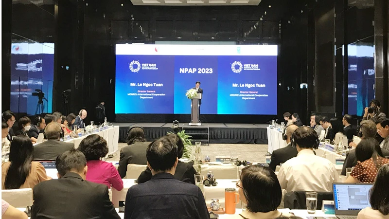 Toàn cảnh hội nghị Nhóm công tác triển khai Chương trình NPAP Việt Nam.