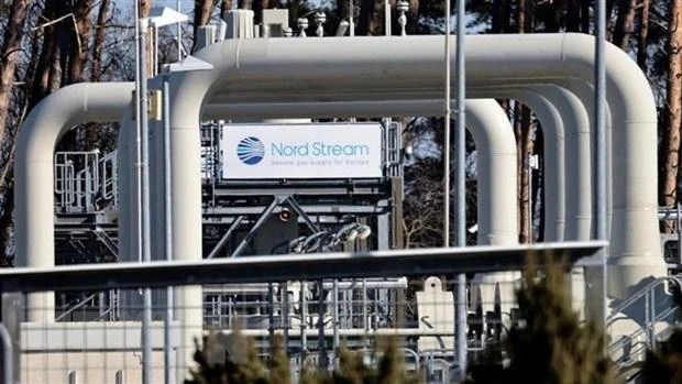 Đường ống dẫn khí đốt Dòng chảy phương Bắc 1 (Nord Stream 1) tại Lubmin, Đức. Ảnh: Reuters/TTXVN