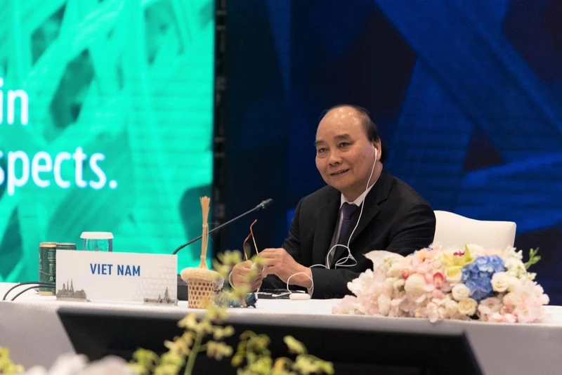 Chủ tịch nước tại phiên họp. Ảnh: Ban Tổ chức APEC