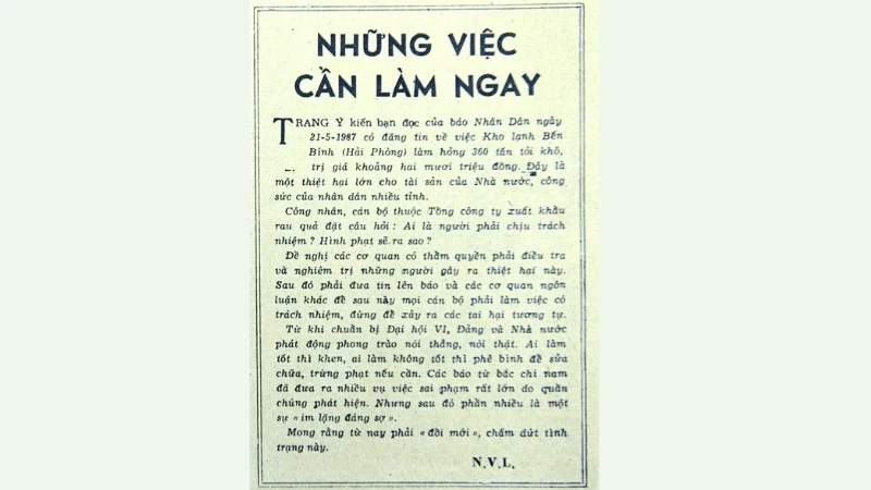 Những việc cần làm ngay (bài 2)