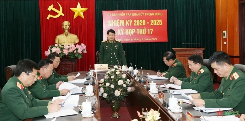 Đại tướng Lương Cường chủ trì Kỳ họp thứ 17. (Ảnh: Quân đội Nhân dân)