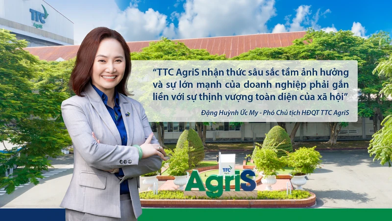 Phó Chủ tịch TTC AgriS – Đặng Huỳnh Ức My chia sẻ về cam kết gia tăng giá trị tuần hoàn gắn liền với trách nhiệm phát triển cộng đồng