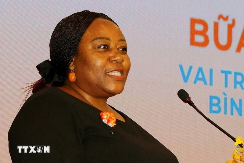 Bà Caroline Nyamayamombe, Trưởng đại diện UN Women Việt Nam. (Ảnh: TTXVN)