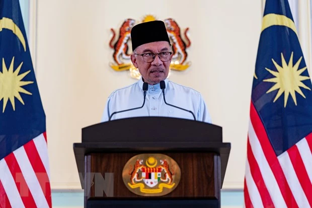 Thủ tướng Malaysia Anwar Ibrahim. (Ảnh: THX/TTXVN)