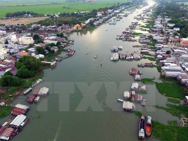 Sông Cửu Long. (Nguồn: TTXVN)