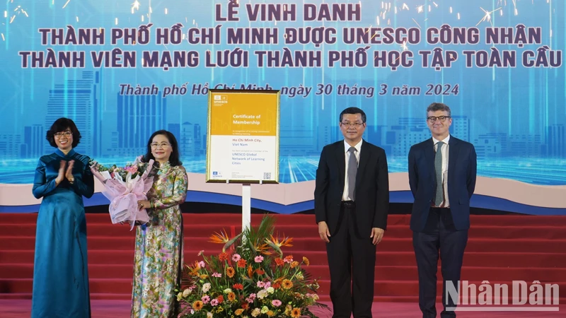 Thành phố Hồ Chí Minh được UNESCO công nhận thành viên Mạng lưới học tập toàn cầu
