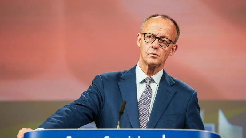 Thủ tướng Đức Friedrich Merz lên án mạnh mẽ vụ xả súng vào 2 nhân viên đại sứ quán Israel. (Ảnh: Tân Hoa xã)