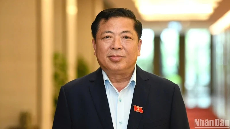Bộ trưởng Xây dựng Trần Hồng Minh. (Ảnh: DUY LINH)