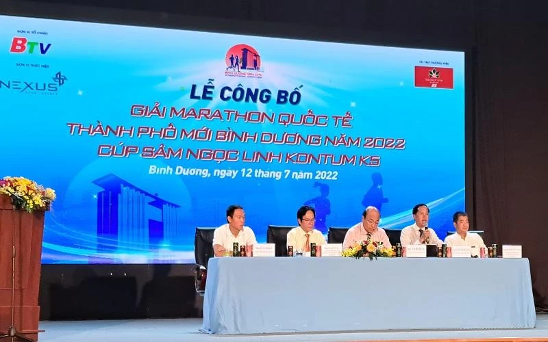Công bố Giải Marathon quốc tế Thành phố mới Bình Dương năm 2022-Cúp Sâm Ngọc Linh KonTum K5.