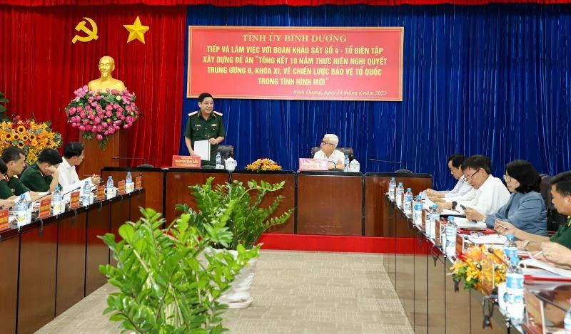 Quang cảnh buổi làm việc. 