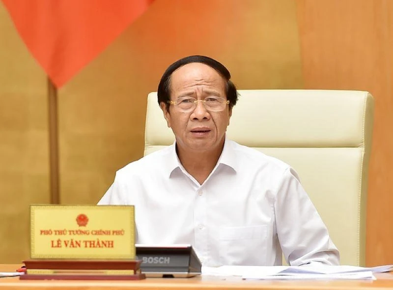Phó Thủ tướng Lê Văn Thành chủ trì cuộc họp.