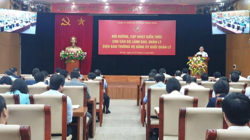 Lớp bồi dưỡng cập nhật kiến thức cho cán bộ lãnh đạo, quản lý trong các cơ quan Trung ương.