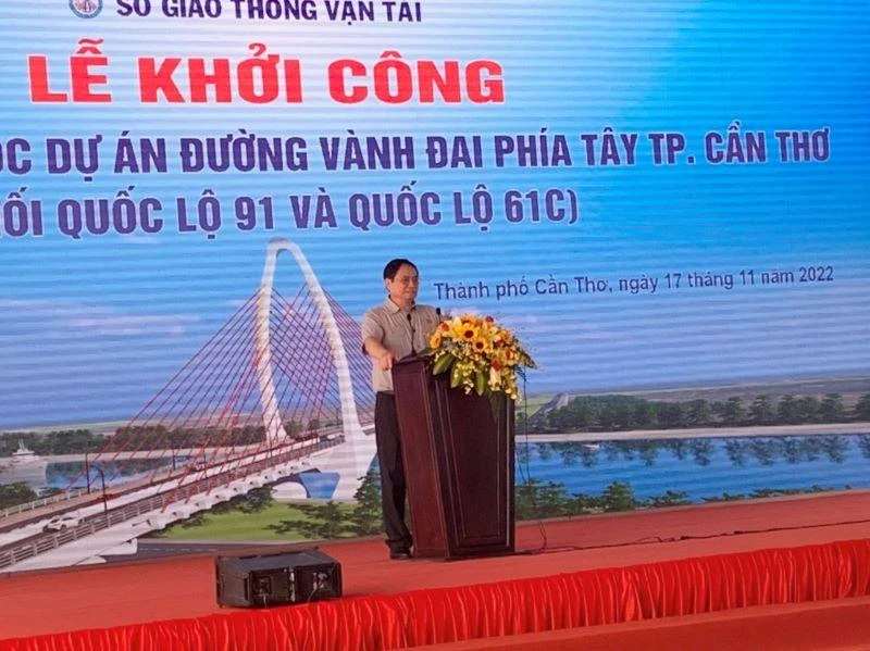 Thủ tướng Phạm Minh Chính phát biểu tại buổi lễ. 