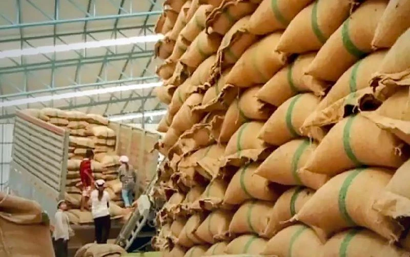 Gạo xuất khẩu của Thái Lan. (Ảnh: Nation)