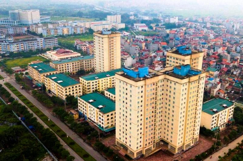 Dự án nhà ở xã hội tại xã Kim Chung, huyện Đông Anh. 