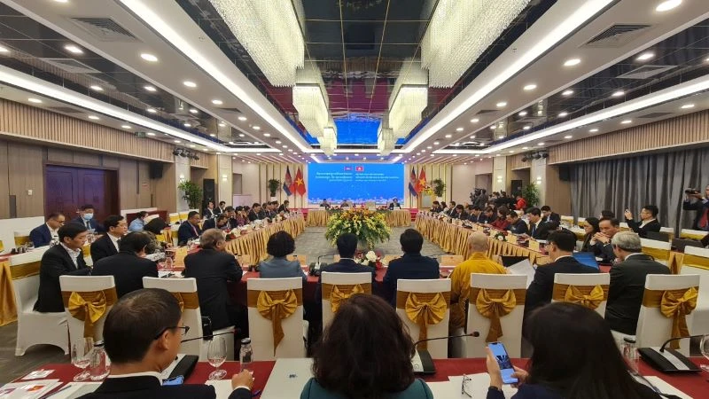 Hội thảo trao đổi kinh nghiệm giữa Quốc hội Việt Nam và Nghị viện Campuchia.
