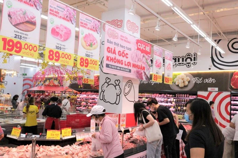 Thịt lợn là mặt hàng không thể thiếu trong dịp Tết cổ truyền.