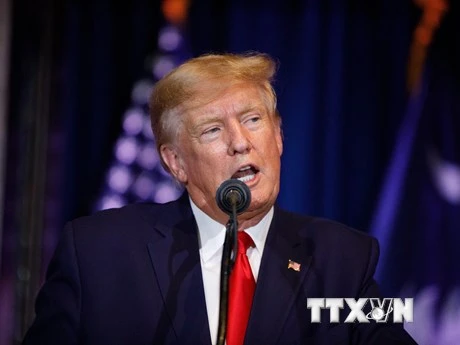 Cựu Tổng thống Mỹ Donald Trump phát biểu tại Columbia, South Carolina, ngày 28/1/2023. (Ảnh: AFP/TTXVN)