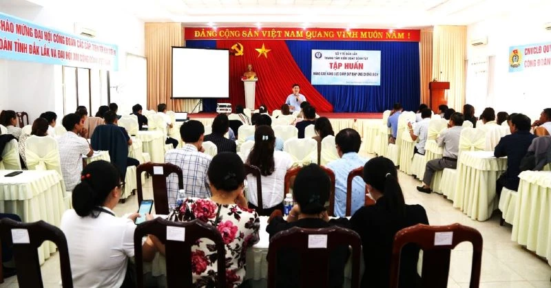 Quang cảnh lớp tập huấn. (Ảnh: Đình Thi)