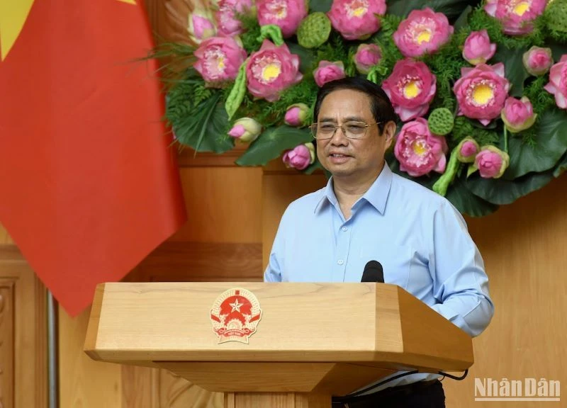 Thủ tướng phát biểu tại buổi tiếp. 