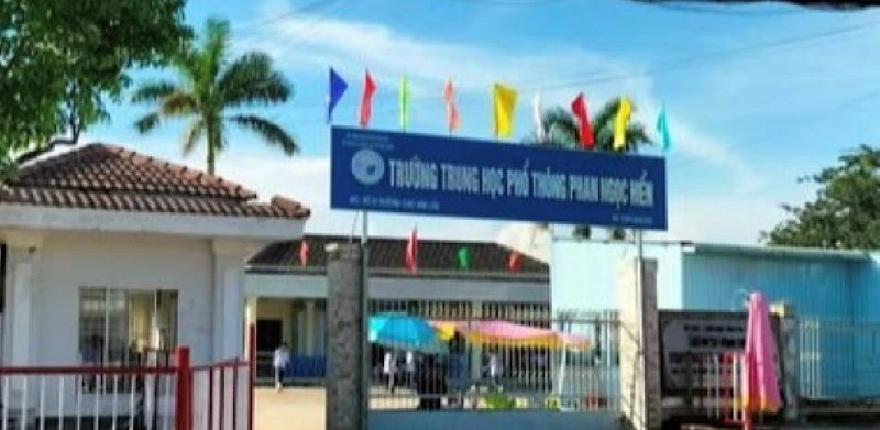 Trường Trung học phổ thông Phan Ngọc Hiển (thành phố Bạc Liêu), nơi xảy ra vụ việc đau lòng.