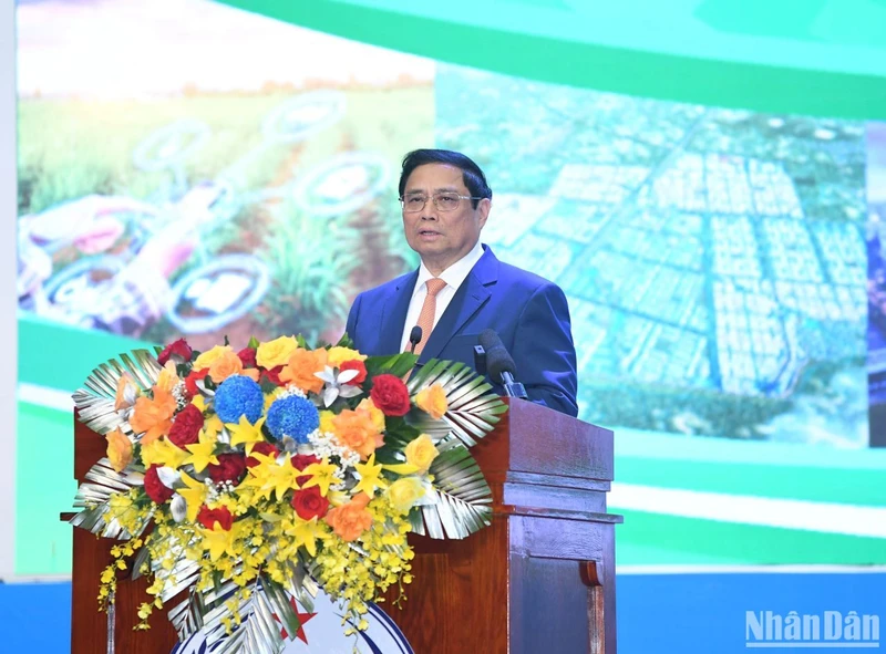 Thủ tướng Phạm Minh Chính phát biểu ý kiến tại Hội nghị.