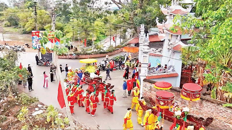 Hội làng thôn An Lão, xã Sơn Lôi.