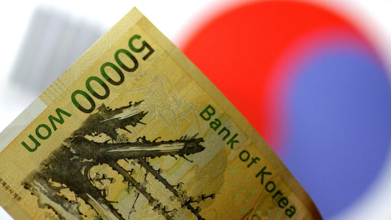 Đồng won của Hàn Quốc. (Ảnh: Reuters)