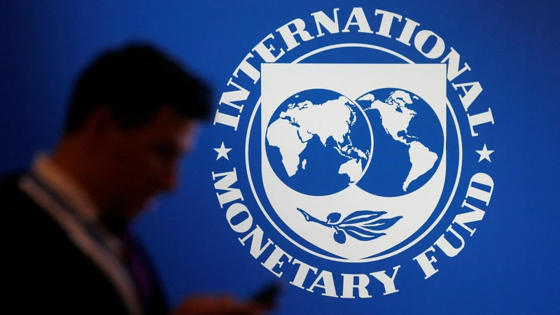 Biểu trưng của IMF. (Ảnh: Reuters)