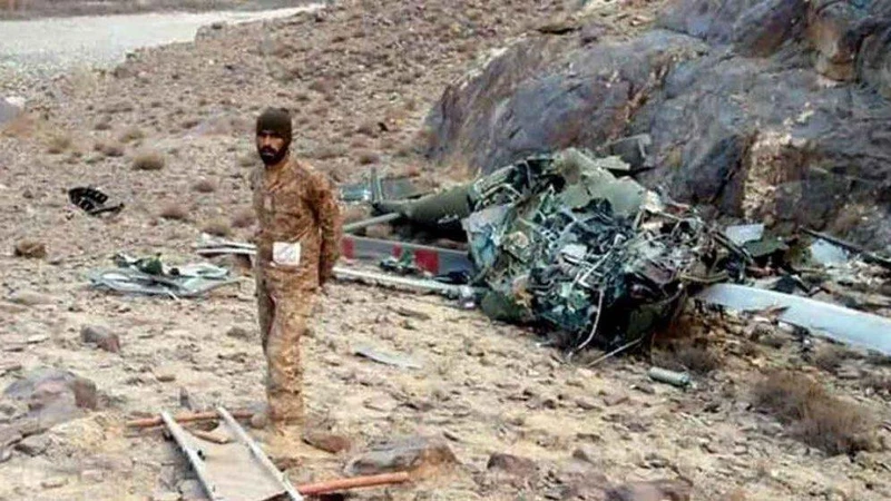 Rơi trực thăng quân sự tại Pakistan, nhiều sĩ quan cấp cao thiệt mạng