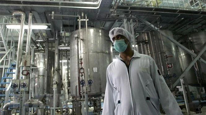 Bên trong một cơ sở làm giàu urani ở Iran. (Ảnh: AFP/TTXVN)