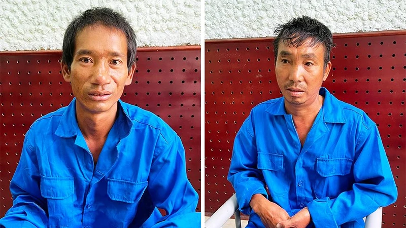 Đối tượng Lý Se Xuy (trái) và đối tượng Phu Thó Suy.