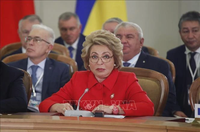 Chủ tịch Hội đồng Liên bang (Thượng viện) Nga Valentina Matviyenko. (Ảnh: AFP/TTXVN)