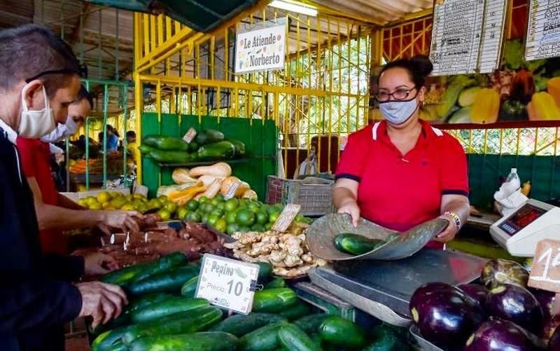 Một góc chợ tại thủ đô La Habana. (Ảnh Granma.cu)