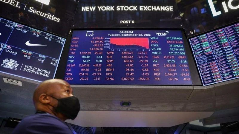 Bên trong Sàn giao dịch chứng khoán New York tại Mỹ, ngày 13/9. (Ảnh: Reuters)