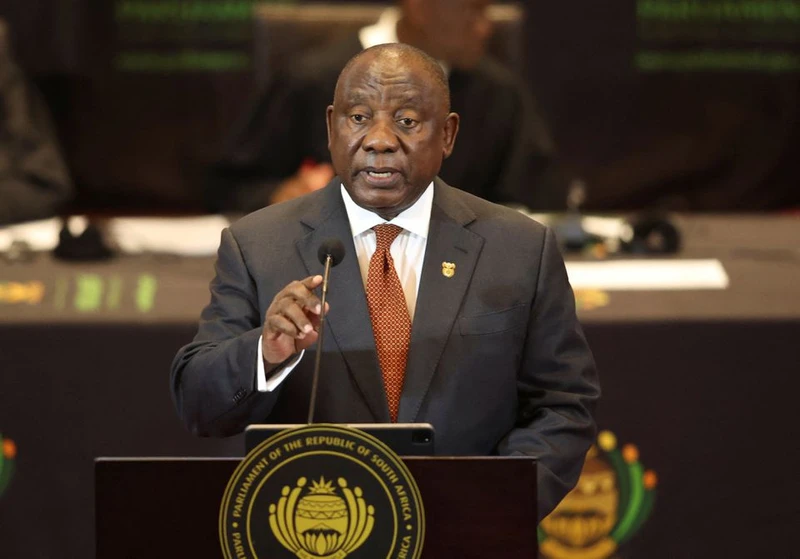 Tổng thống Nam Phi Cyril Ramaphosa. (Ảnh: Reuters)