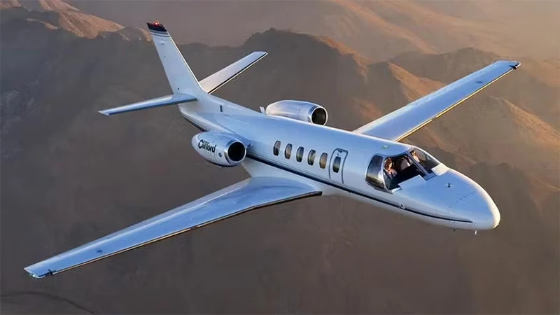 Hình ảnh máy bay Cessna C550 Citation Bravo. (Nguồn: privatefly.com)