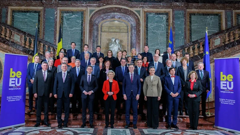 Lễ nhậm chức Chủ tịch Hội đồng Liên minh châu Âu (EU) của Bỉ diễn ra chiều 5/1 tại Brussels. (Nguồn: European Commission)