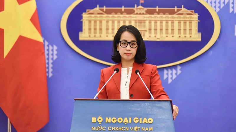 Người phát ngôn Bộ Ngoại giao Việt Nam Phạm Thu Hằng. (Ảnh: Báo Thế giới và Việt Nam cung cấp)