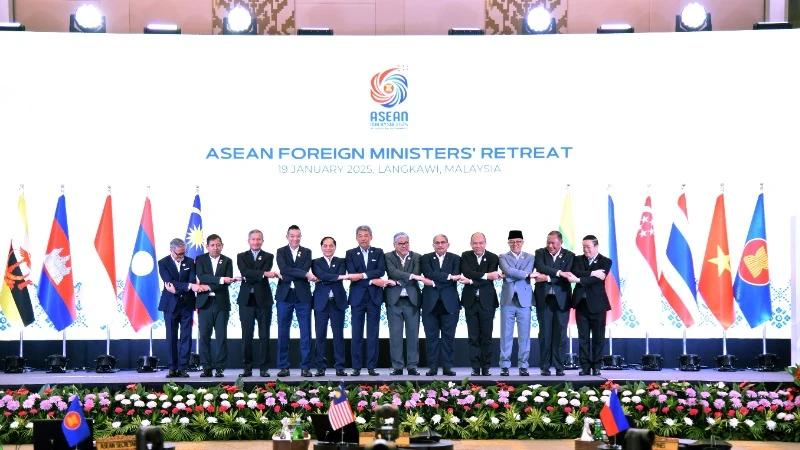 Hội nghị hẹp Bộ trưởng Ngoại giao ASEAN chính thức khởi động Năm ASEAN 2025. Ảnh: Bộ Ngoại giao Việt Nam