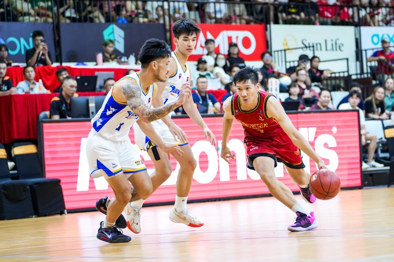Saigon Heat giành chiến thắng dù thiếu vắng trụ cột Phú Vinh. (Ảnh: VBA)