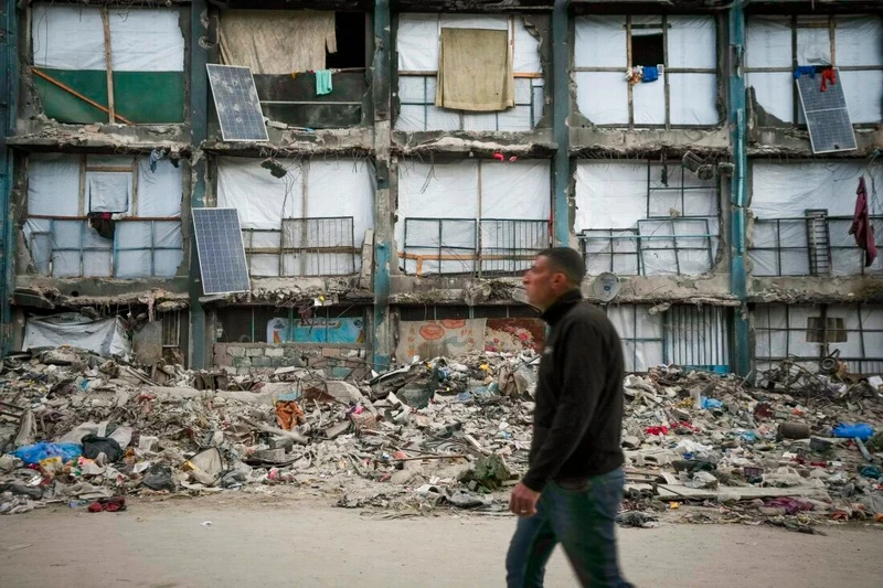 Dải Gaza bị tàn phá nghiêm trọng. 